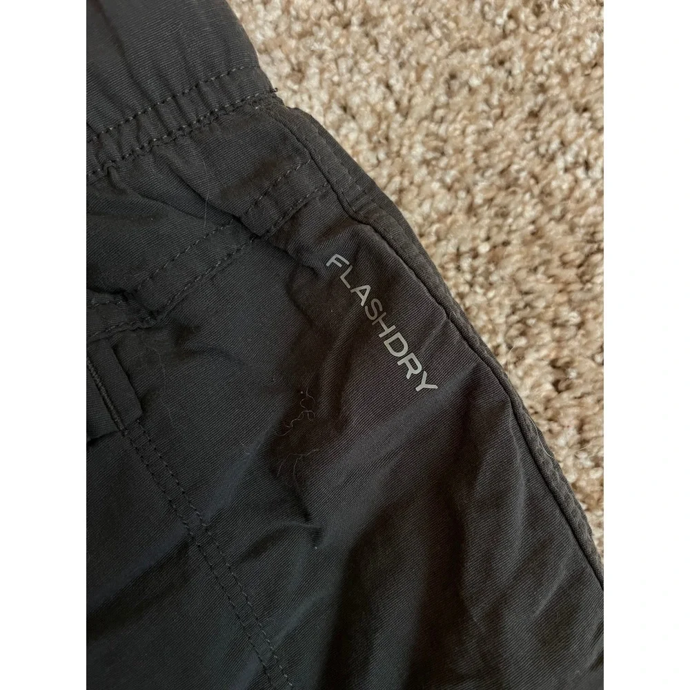 The North Face Mens Shorts Large Black FlashDry Belted Hiking Cargo 9